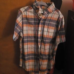 Plaid button down shirt